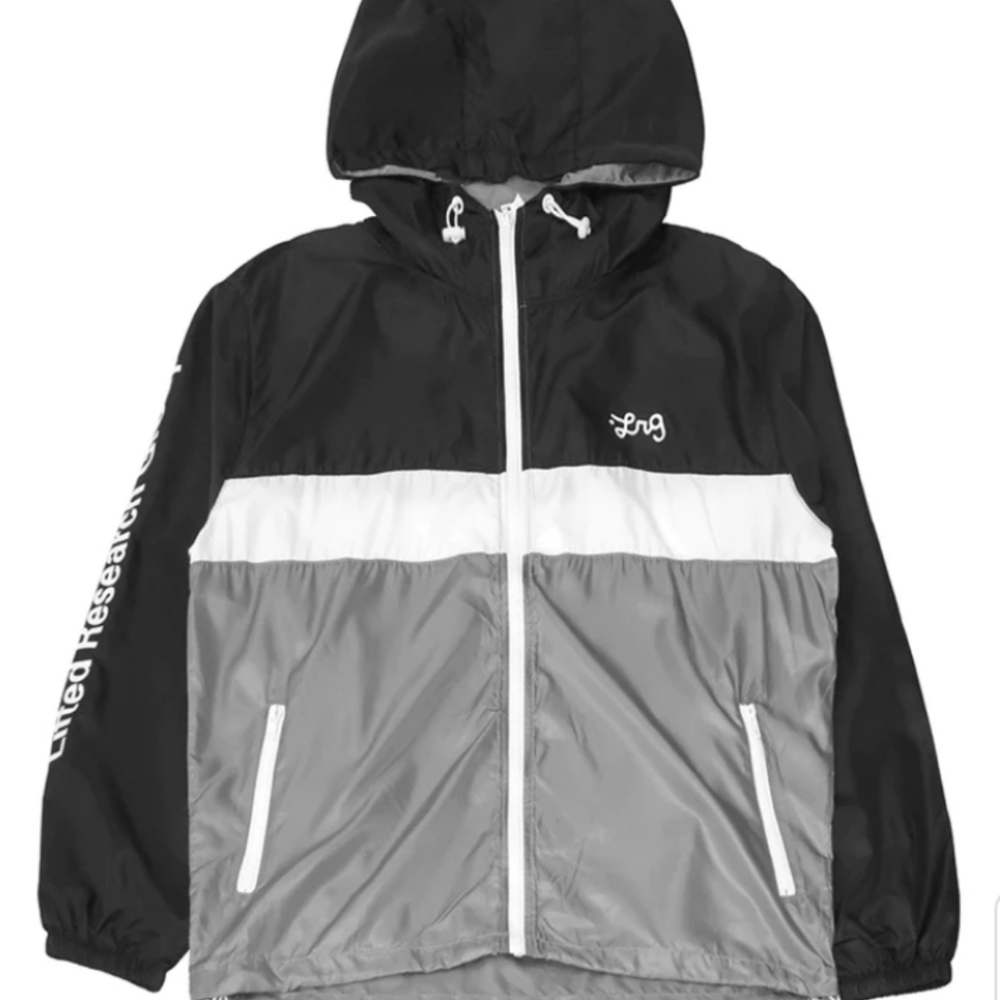 LRG WINDBREAKER JACKET WITH HOODIE FOR MEN